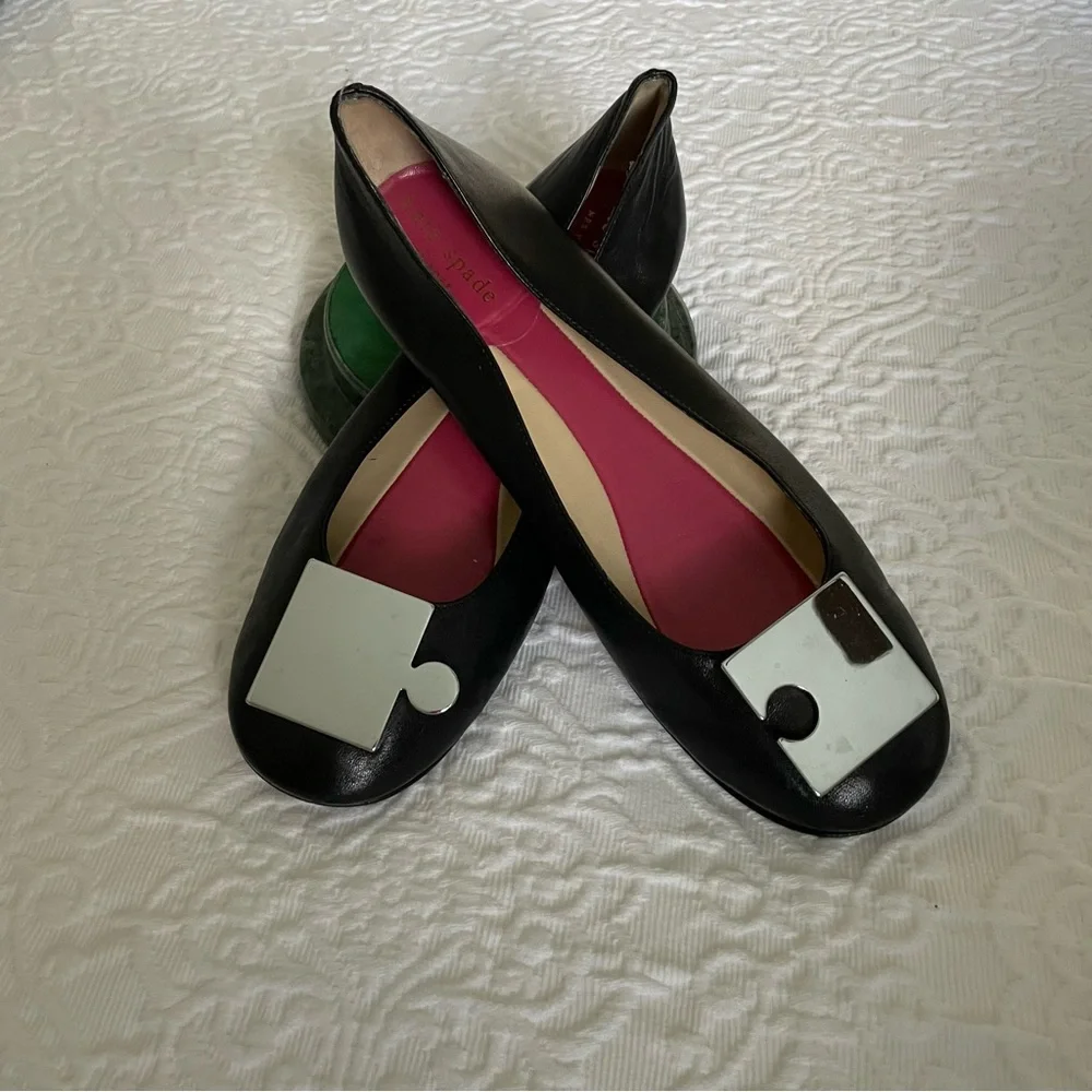 Kate Spade Puzzle Piece Flats - Picture 5 of 6